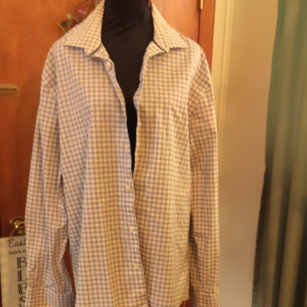 Men's Blue Checkered Shirt